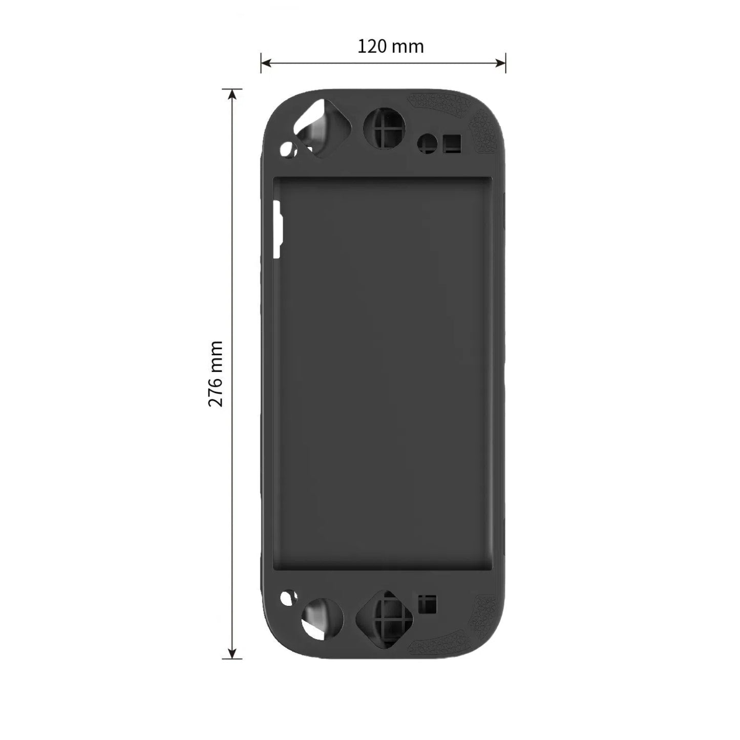 Protective cover Nintendo Switch 2 (2025), anti-scratch, with Holder, Ergonomic design, silicone Material, Black