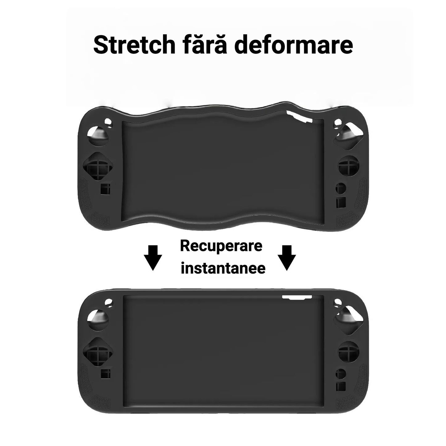 Protective cover Nintendo Switch 2 (2025), anti-scratch, with Holder, Ergonomic design, silicone Material, Black