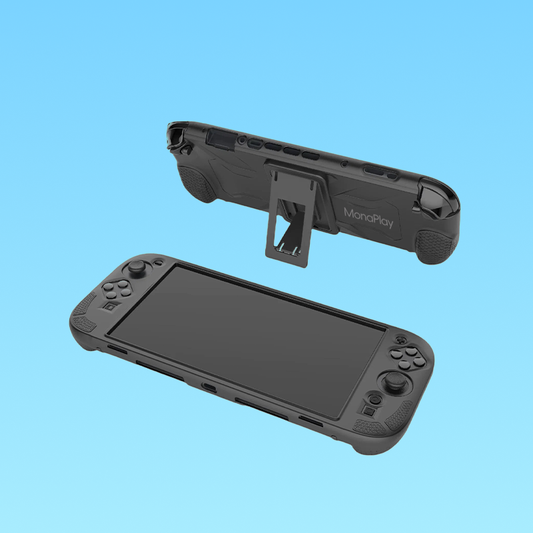 Protective cover Nintendo Switch 2 (2025), anti-scratch, with Holder, Ergonomic design, silicone Material, Black
