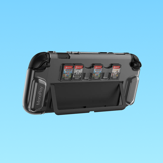 Protective cover Nintendo Switch 2 (2025), anti-scratch, with cassette storage, Ergonomic design, PC Material, Transparent